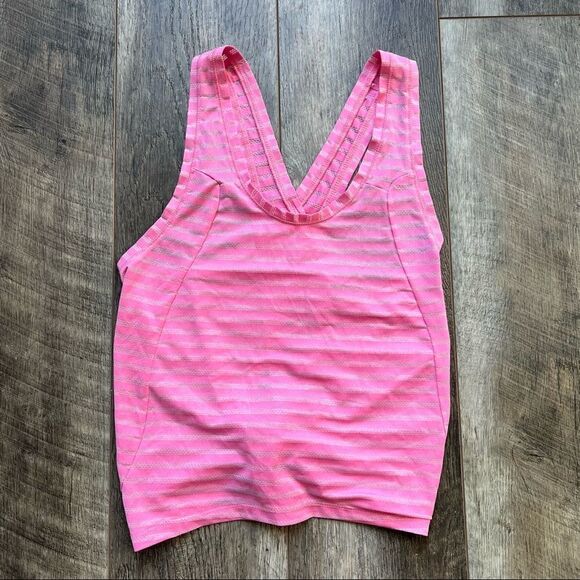 ZYIA Active Nimbus Pink Split Back Mesh Workout Tank Top Size Extra Small - Picture 7 of 12